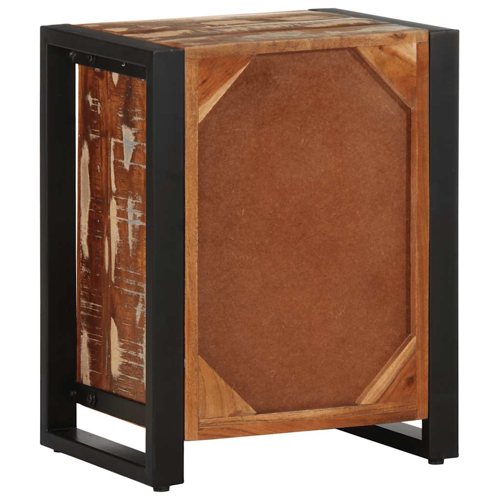 Comodini 2 pz Multicolore in Legno Massello di Mango Grezzo - homemem39