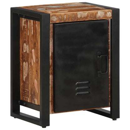 Comodini 2 pz Multicolore in Legno Massello di Mango Grezzo - homemem39