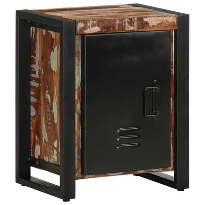 Comodini 2 pz Multicolore in Legno Massello di Mango Grezzo - homemem39