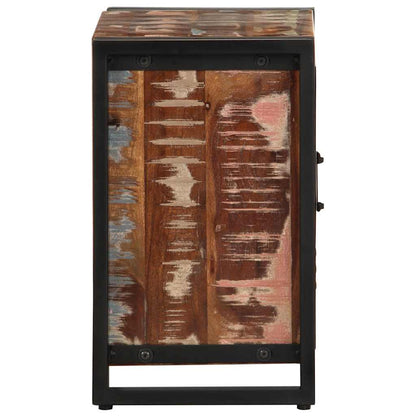 Comodini 2 pz Multicolore in Legno Massello di Mango Grezzo - homemem39