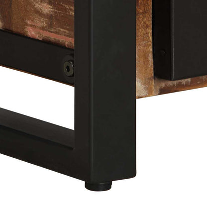 Comodini 2 pz Multicolore in Legno Massello di Mango Grezzo - homemem39