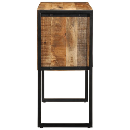Tavolo Consolle 90x35x75 cm in Legno Massello di Mango Grezzo | homemem39