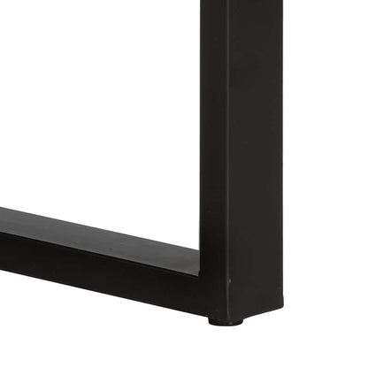 Tavolo Consolle 90x35x75 cm in Legno Massello di Mango Grezzo | homemem39
