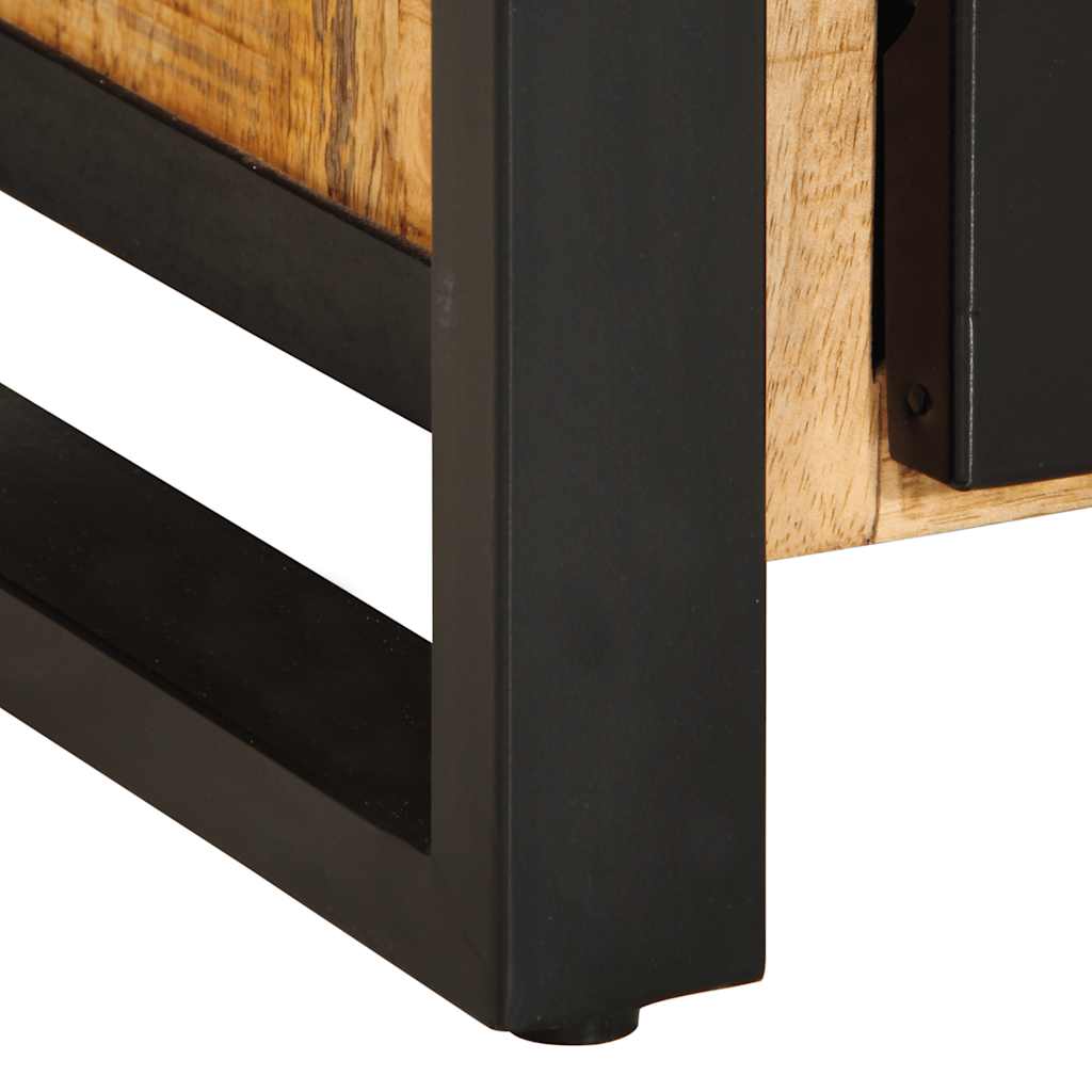 Credenza 55x35x70 cm in Legno Massello di Mango Grezzo - homemem39