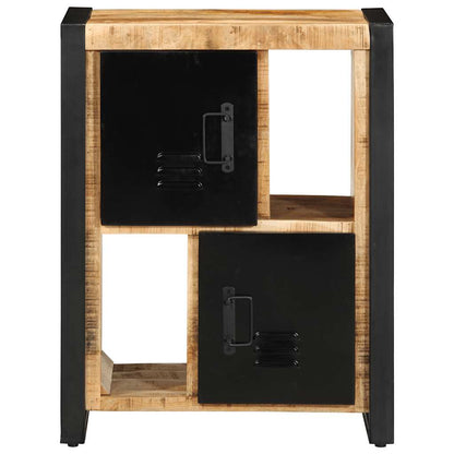 Credenza 55x35x70 cm in Legno Massello di Mango Grezzo - homemem39