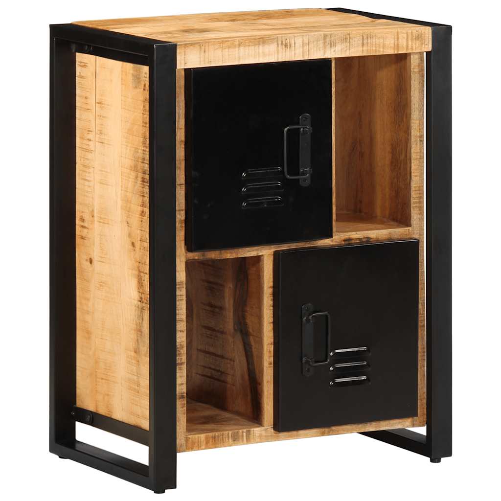 Credenza 55x35x70 cm in Legno Massello di Mango Grezzo - homemem39