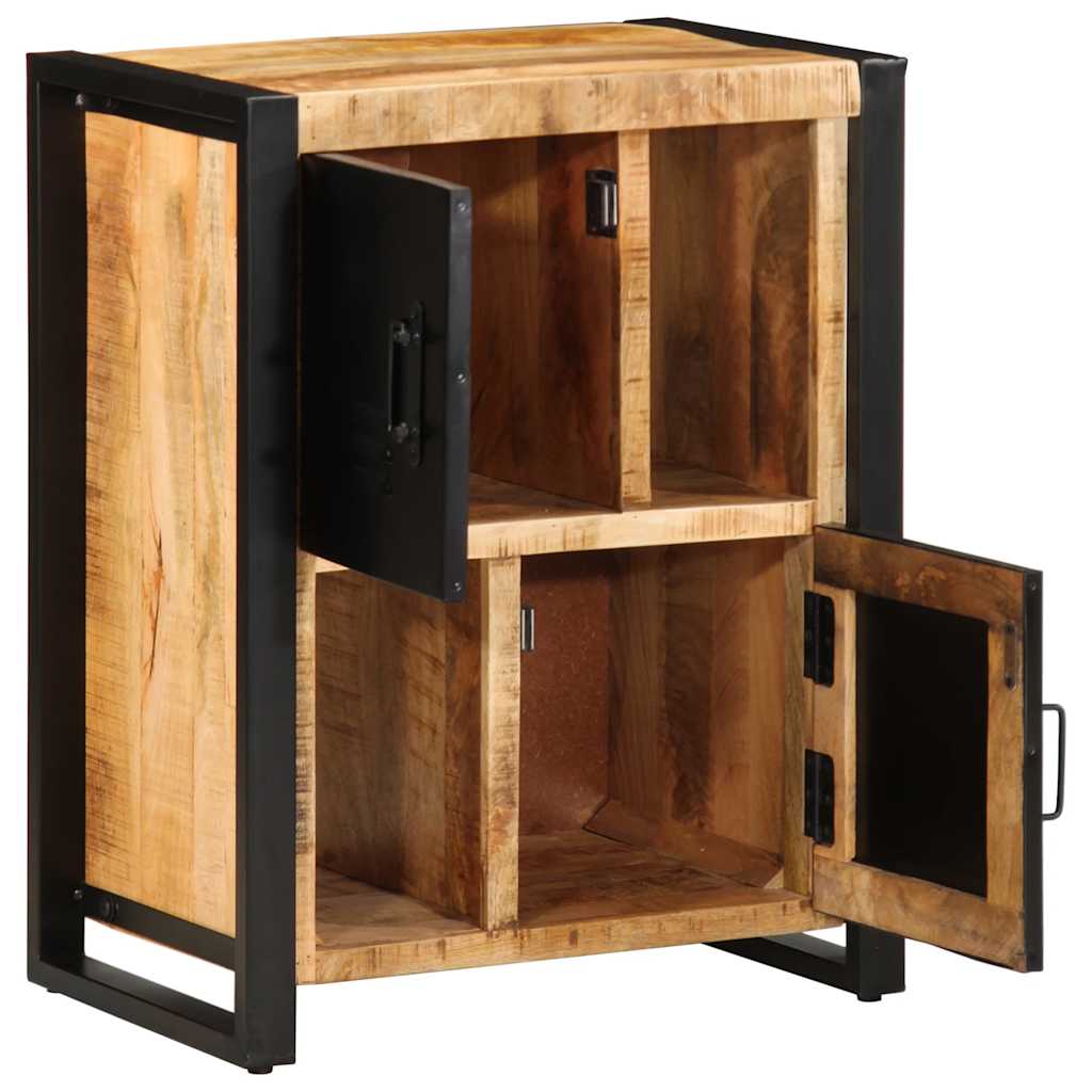 Credenza 55x35x70 cm in Legno Massello di Mango Grezzo - homemem39