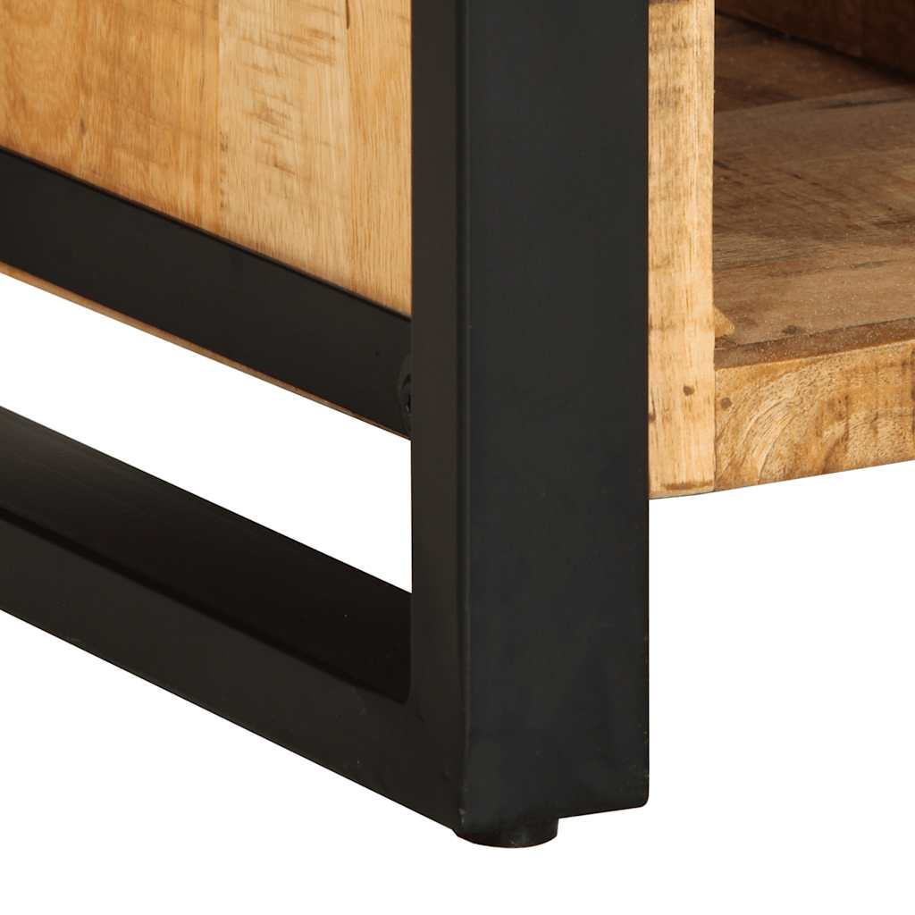 Credenza 55x35x70 cm in Legno Massello di Mango Grezzo - homemem39