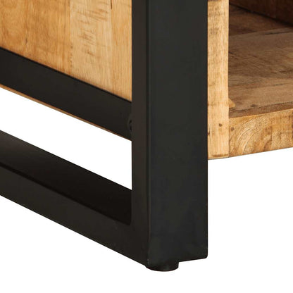 Credenza 55x35x70 cm in Legno Massello di Mango Grezzo - homemem39