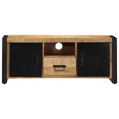 Mobile Porta TV 100x30x40 cm in Legno Massello di Mango Grezzo - homemem39
