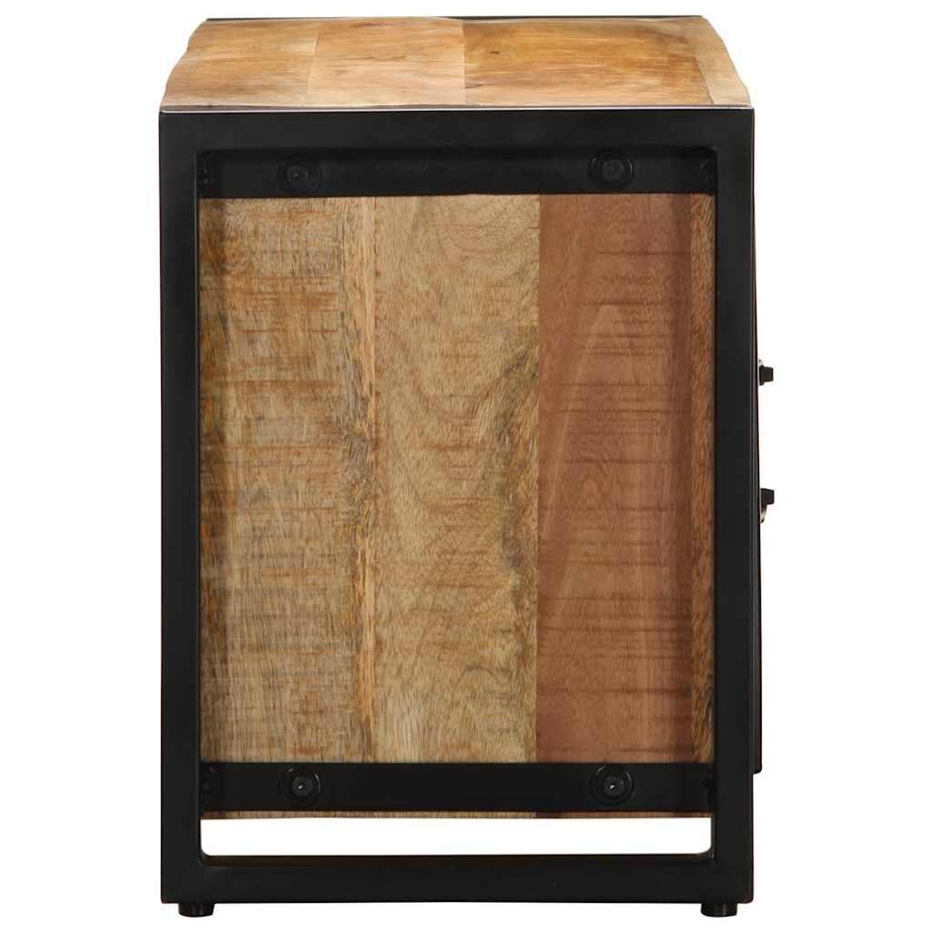 Mobile Porta TV 100x30x40 cm in Legno Massello di Mango Grezzo - homemem39