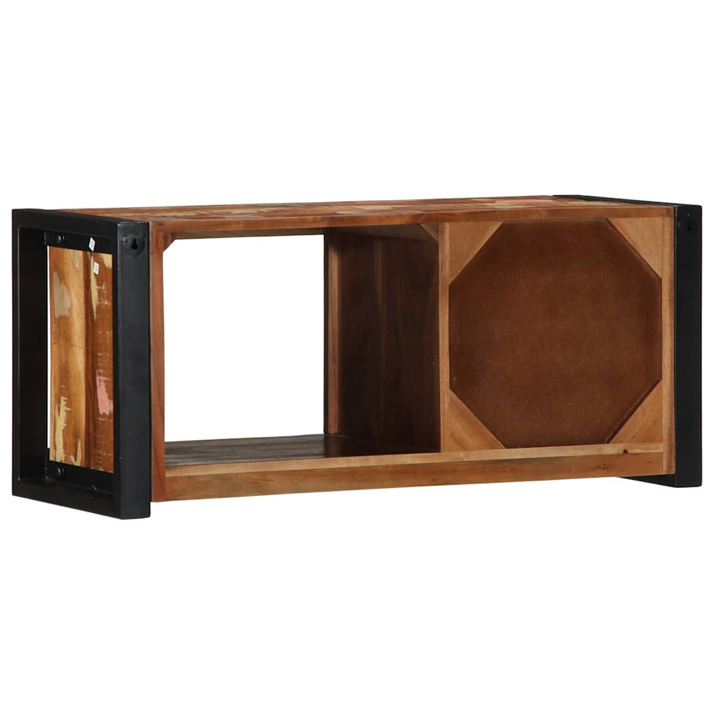 Mobile Porta TV 80x30x35 cm in Legno Massello di Recupero - homemem39