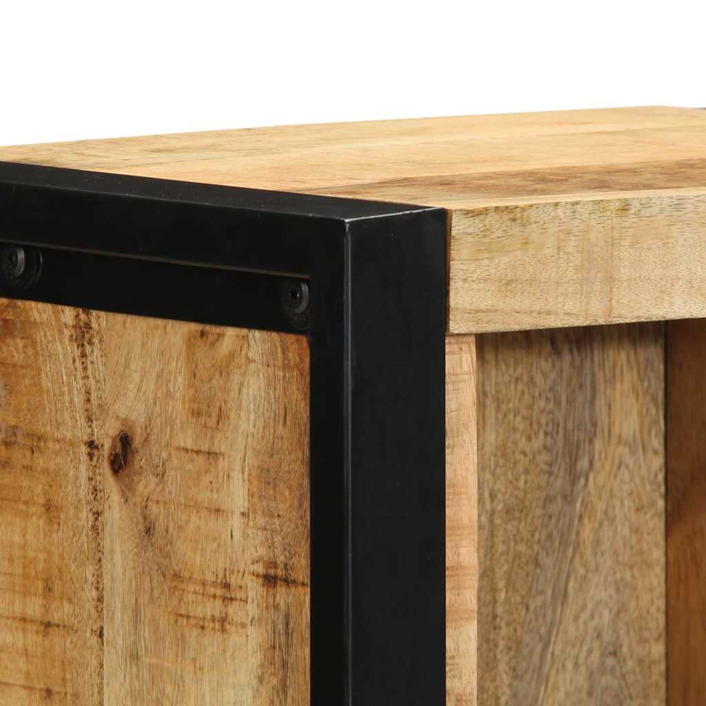 Armadio da Notte Marrone Legno massello di mango | homemem39