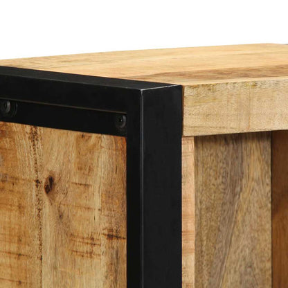 Armadio da Notte Marrone Legno massello di mango | homemem39