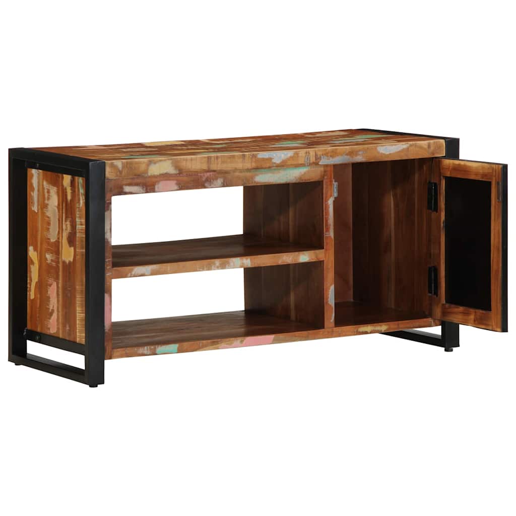 Panca per scarpe Multicolore Legno massello di recupero