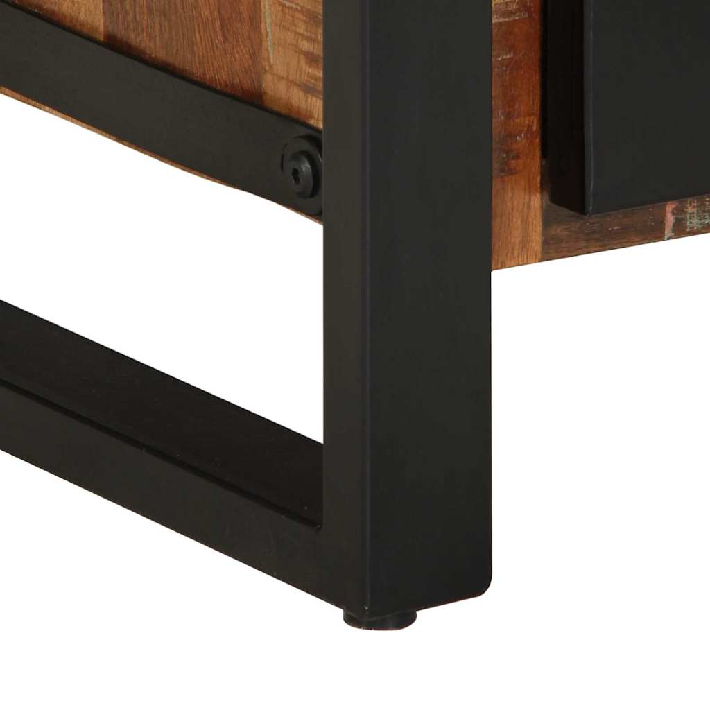Mobile da Bagno con porta Marrone Legno Recuperato Massello