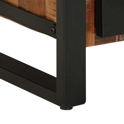 Mobile da Bagno con porta Marrone Legno Recuperato Massello