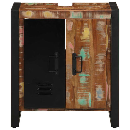 Mobile da Bagno con porta Marrone Legno Recuperato Massello | homemem39