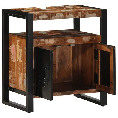 Mobile da Bagno 55x35x60 cm in Legno Massello di Recupero