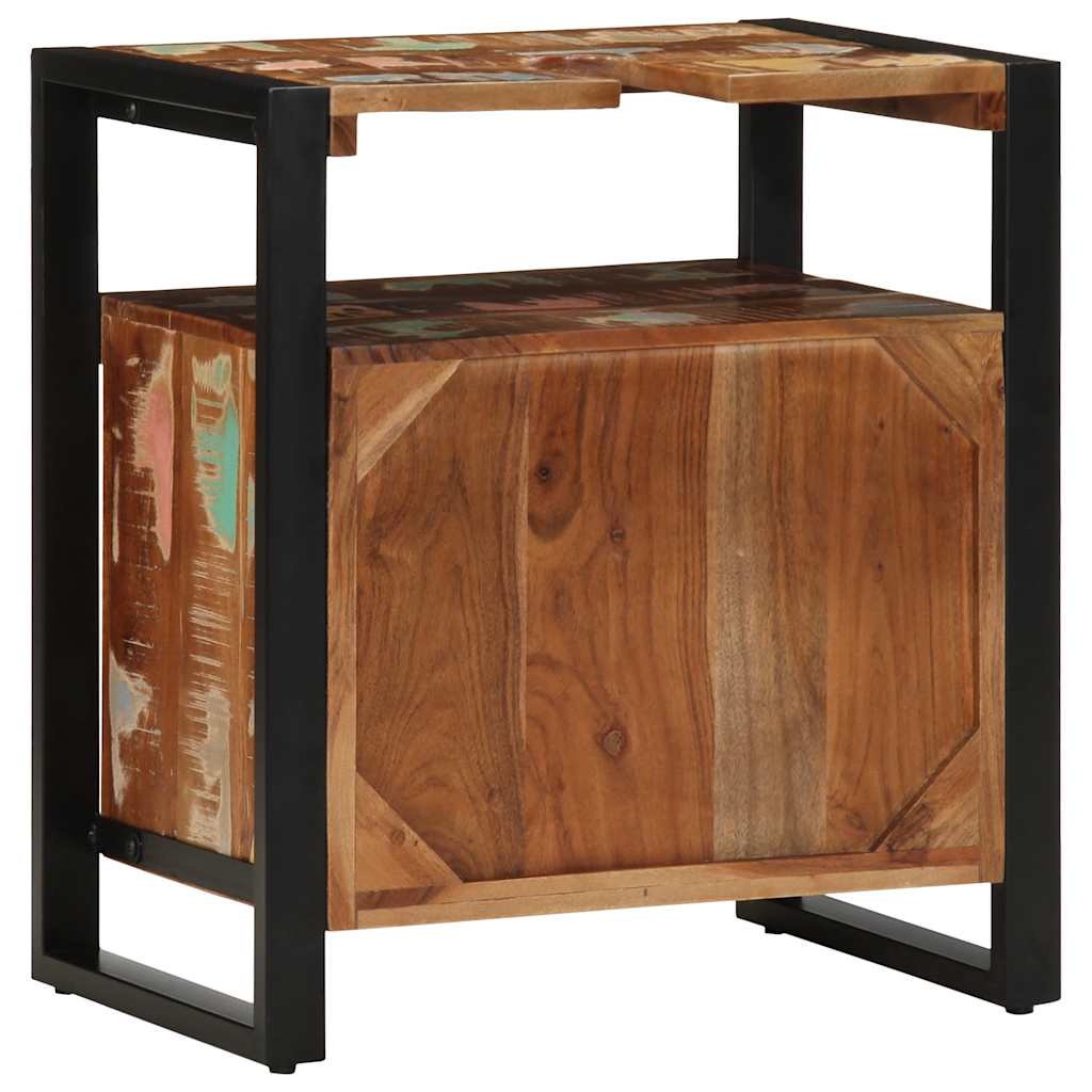 Mobile da Bagno 55x35x60 cm in Legno Massello di Recupero