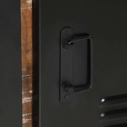 Mobile da Bagno con porta Marrone Legno Recuperato Massello