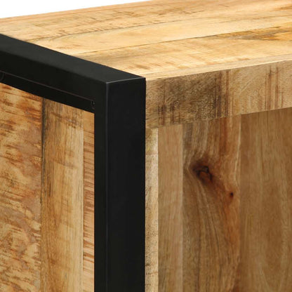 Mobiletto da Bagno 40x30x90 cm Legno Massello Mango Grezzo | homemem39