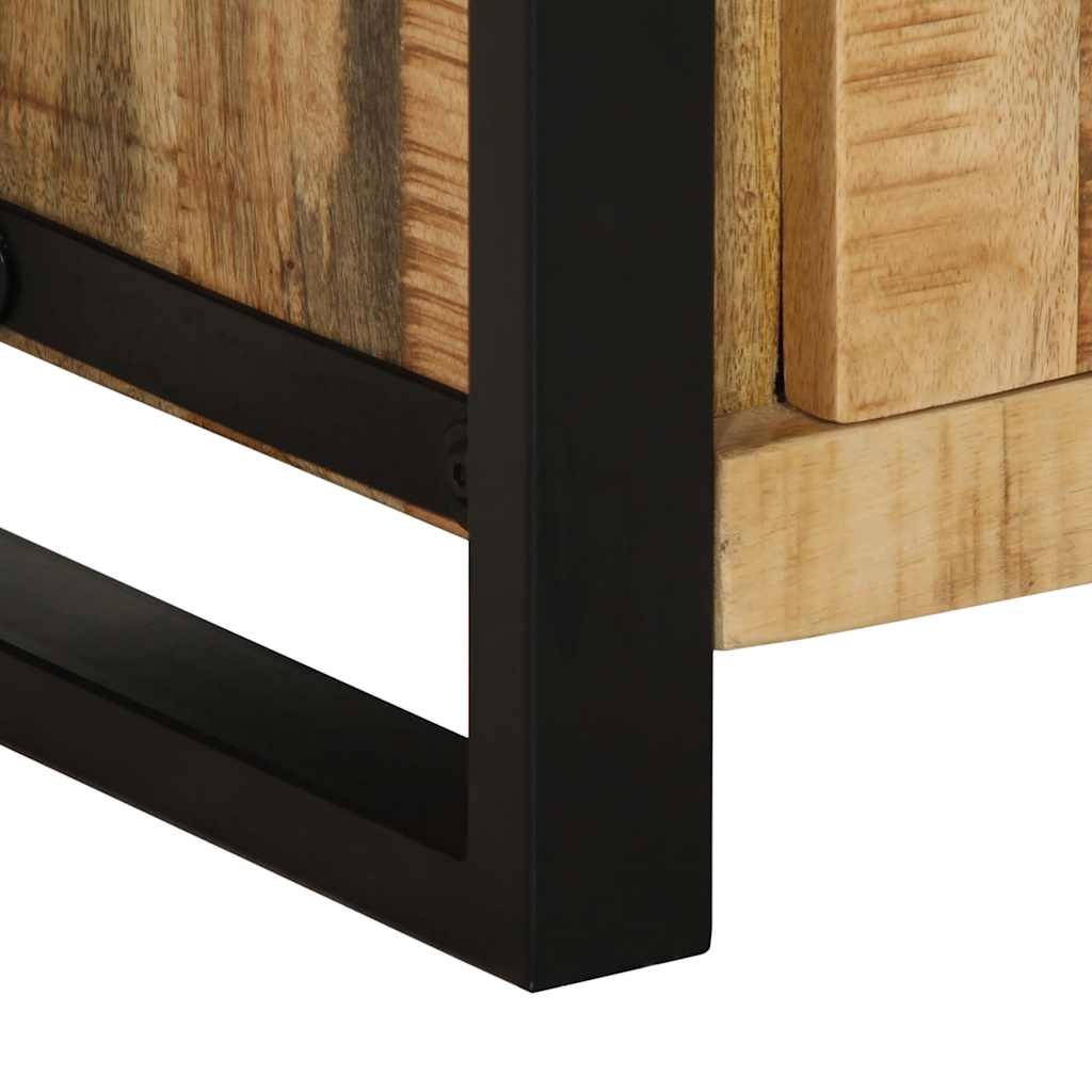 Mobiletto da Bagno 40x30x90 cm Legno Massello Mango Grezzo | homemem39