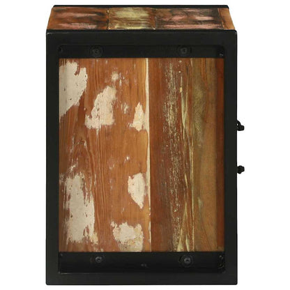 Mobile da Bagno con porta Marrone Legno Recuperato Massello | homemem39