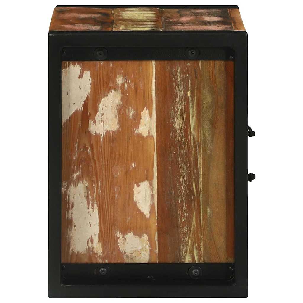 Mobile da Bagno con porta Marrone Legno Recuperato Massello