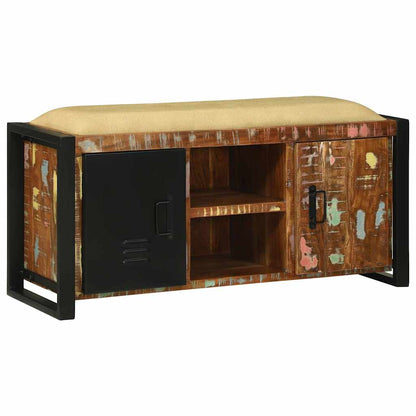 Armadio Panchina Multicolore Legno massello di recupero