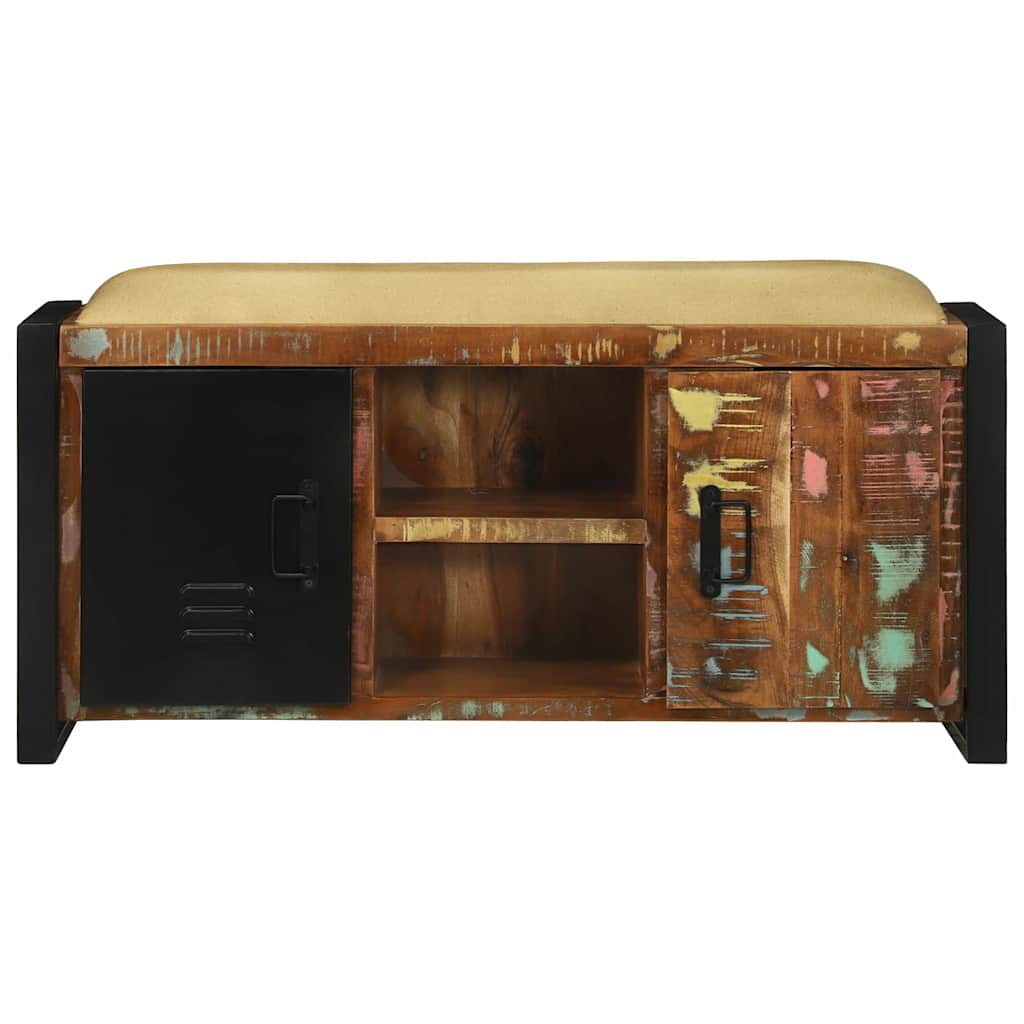 Armadio Panchina Multicolore Legno massello di recupero