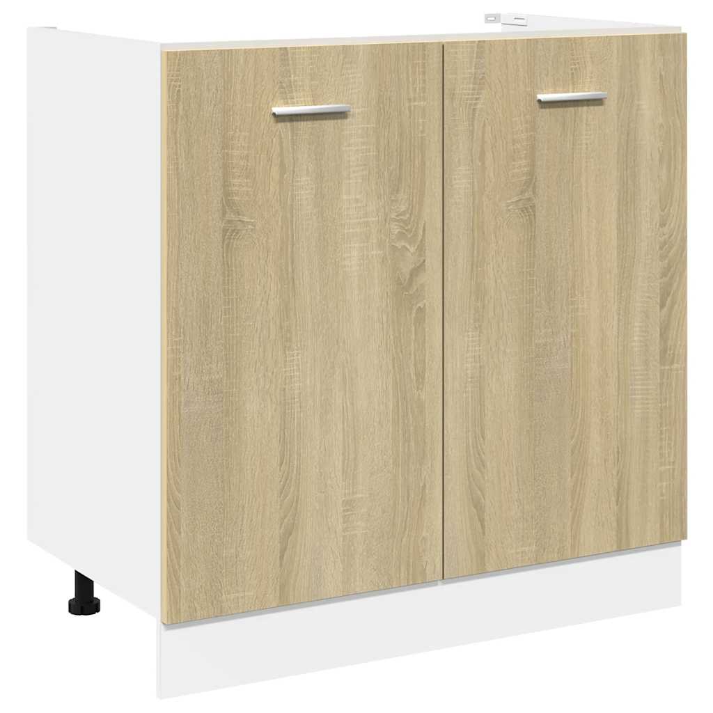 Set Mobili da Cucina 8pz “Lyon” Rovere Sonoma in Truciolato | homemem39
