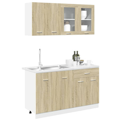 Set di Mobili Porta TV 4 pz Lyon Rovere Sonoma in Truciolato | homemem39