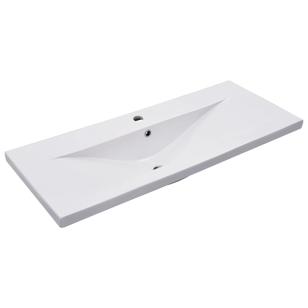 Set Mobili da Bagno 2 pz in Ceramica e Legno Multistrato | homemem39