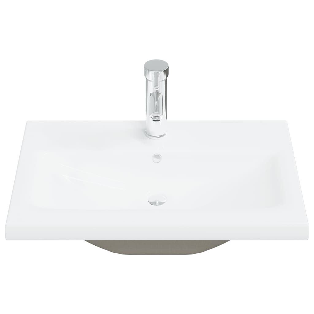 Set Mobili da Bagno 2 pz in Ceramica e Legno Multistrato | homemem39