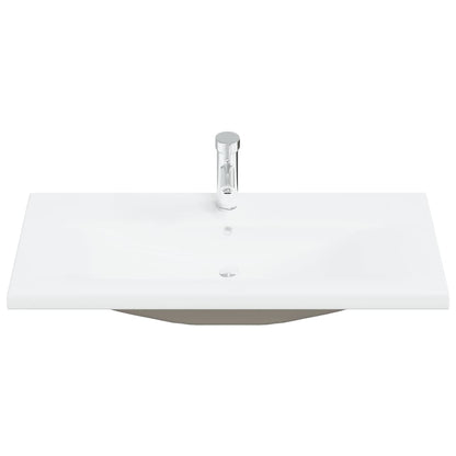 Set Mobili da Bagno 2 pz in Ceramica e Legno Multistrato | homemem39