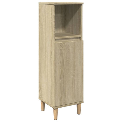 Set Mobili da Bagno 3 pz Rovere Sonoma in Legno Multistrato
