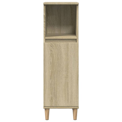 Set Mobili da Bagno 3 pz Rovere Sonoma in Legno Multistrato