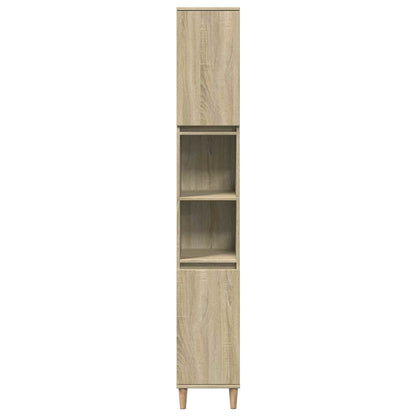 Set Mobili da Bagno 3 pz Rovere Sonoma in Legno Multistrato | homemem39