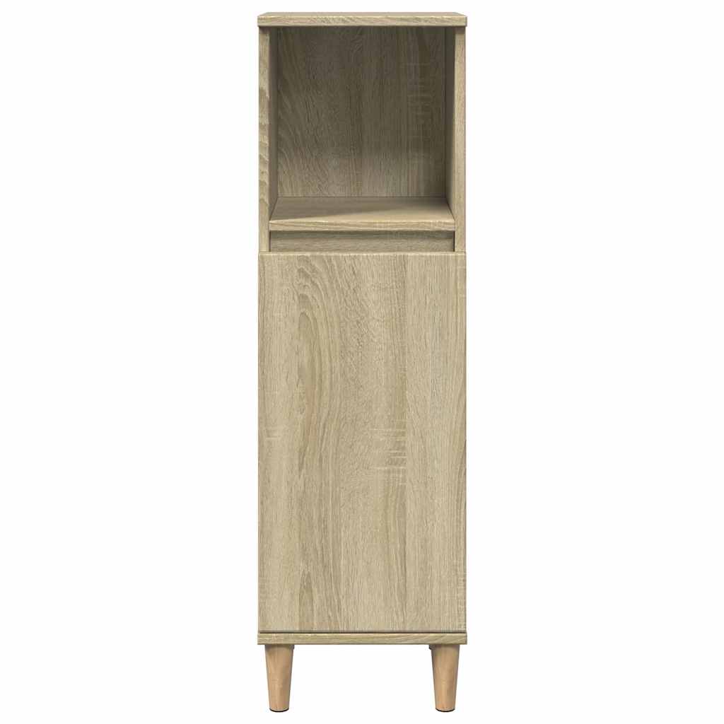 Set Mobili da Bagno 3 pz Rovere Sonoma in Legno Multistrato | homemem39