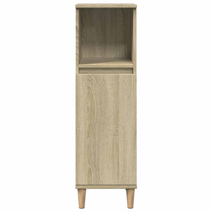 Set Mobili da Bagno 3 pz Rovere Sonoma in Legno Multistrato