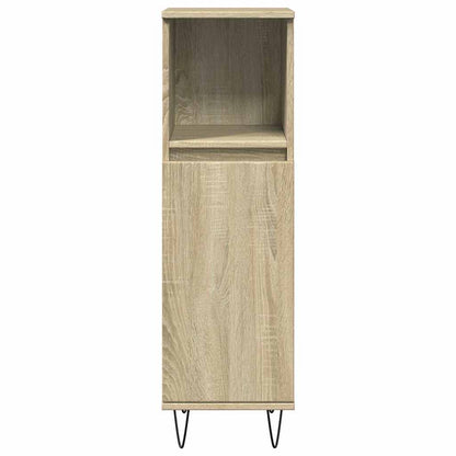 Set Mobili da Bagno 3 pz Rovere Sonoma in Legno Multistrato | homemem39