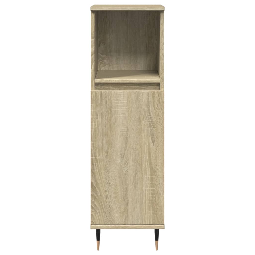 Set Mobili da Bagno 3 pz Rovere Sonoma in Legno Multistrato | homemem39