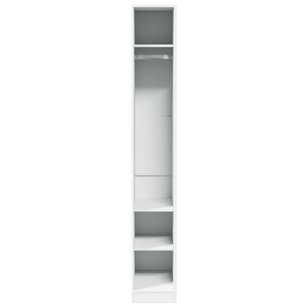 Armadio Bianco 30x50x200 cm in Legno Multistrato