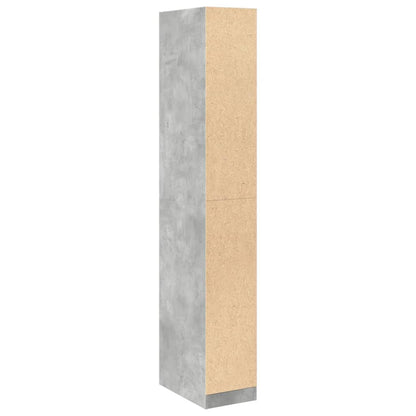 Armadio Grigio Cemento 30x50x200 cm in Legno Multistrato - homemem39