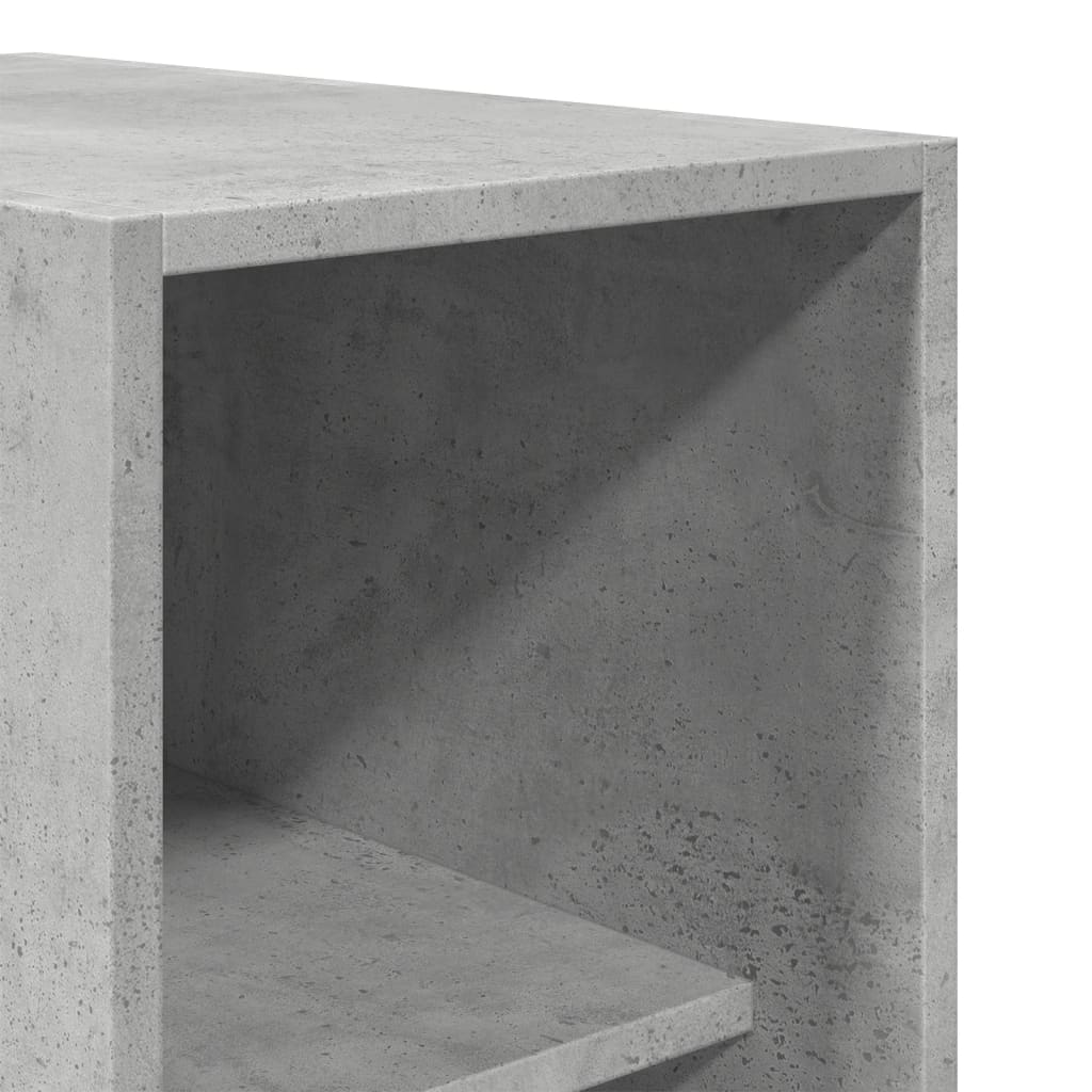 Armadio Grigio Cemento 30x50x200 cm in Legno Multistrato - homemem39