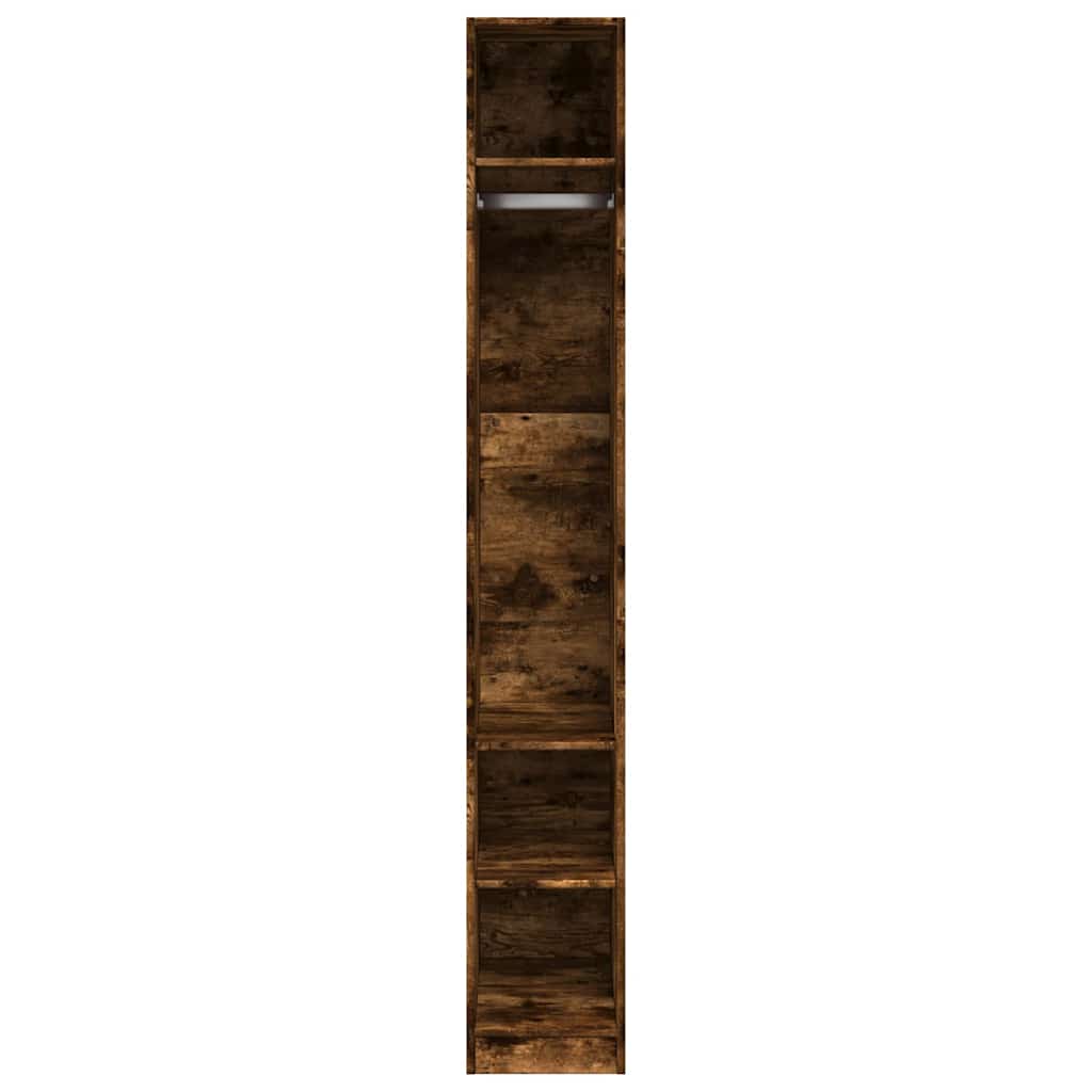 Armadio Rovere Fumo 30x50x200 cm in Legno Multistrato