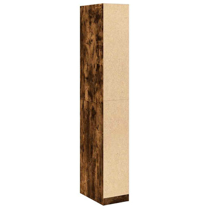 Armadio Rovere Fumo 30x50x200 cm in Legno Multistrato