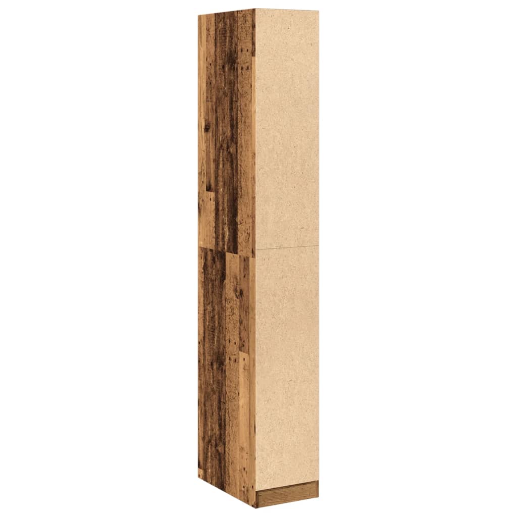 Armadio Legno Antico 30x50x200 cm in Legno Multistrato - homemem39