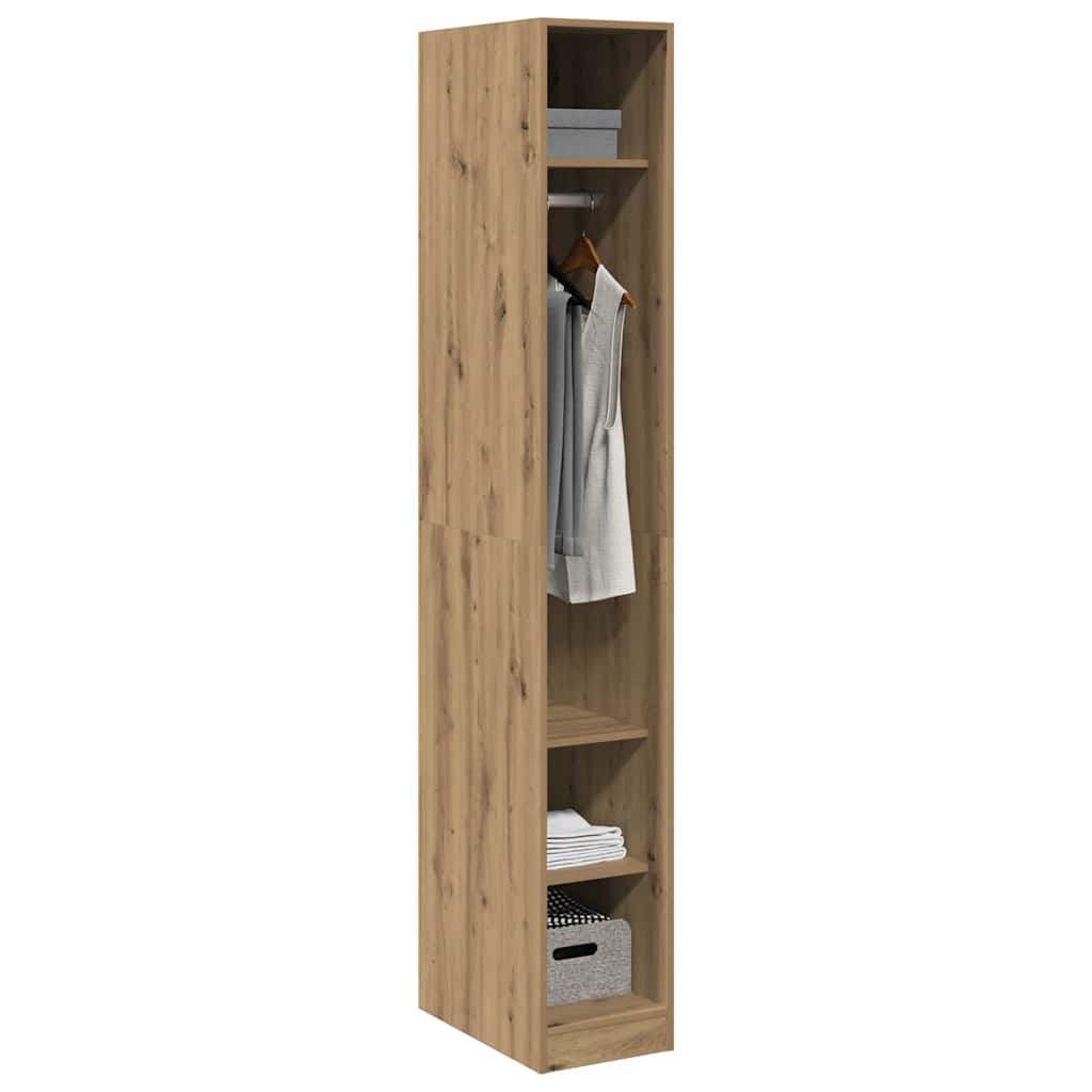 Armadio Rovere Artigianale 30x50x200 cm in Legno Multistrato
